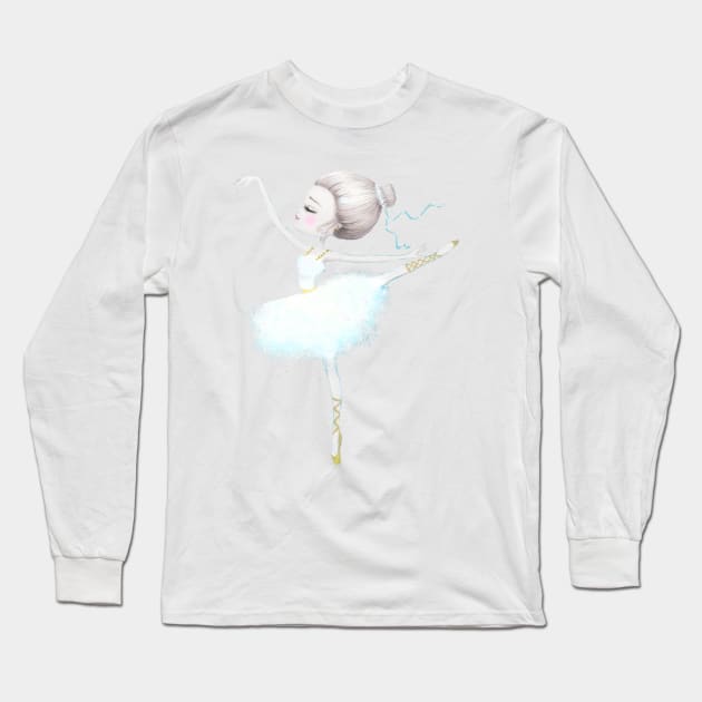 Ballerina doll Long Sleeve T-Shirt by mapetitepoupee